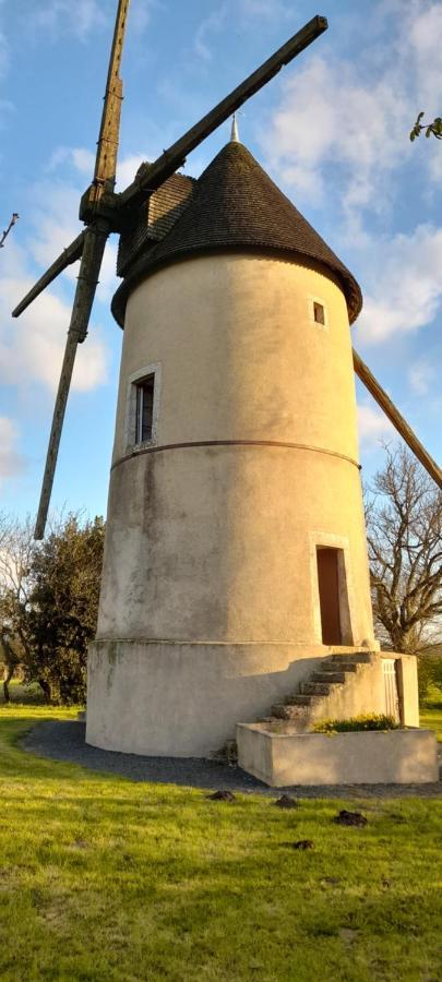 Moulin A Vent Le Champ Du Trail Villa Saint-Cyr-des-Gats Bagian luar foto