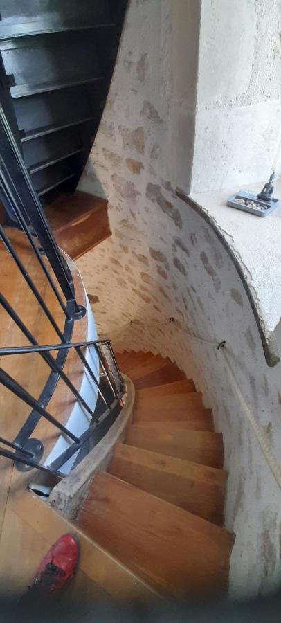 Moulin A Vent Le Champ Du Trail Villa Saint-Cyr-des-Gats Bagian luar foto